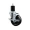 Service Caster 4'' SS Phenolic Swivel 1-3/4'' Expanding Stem Caster with Brake SCC-SSEX20S414-PHS-TLB-134 - alternate 1